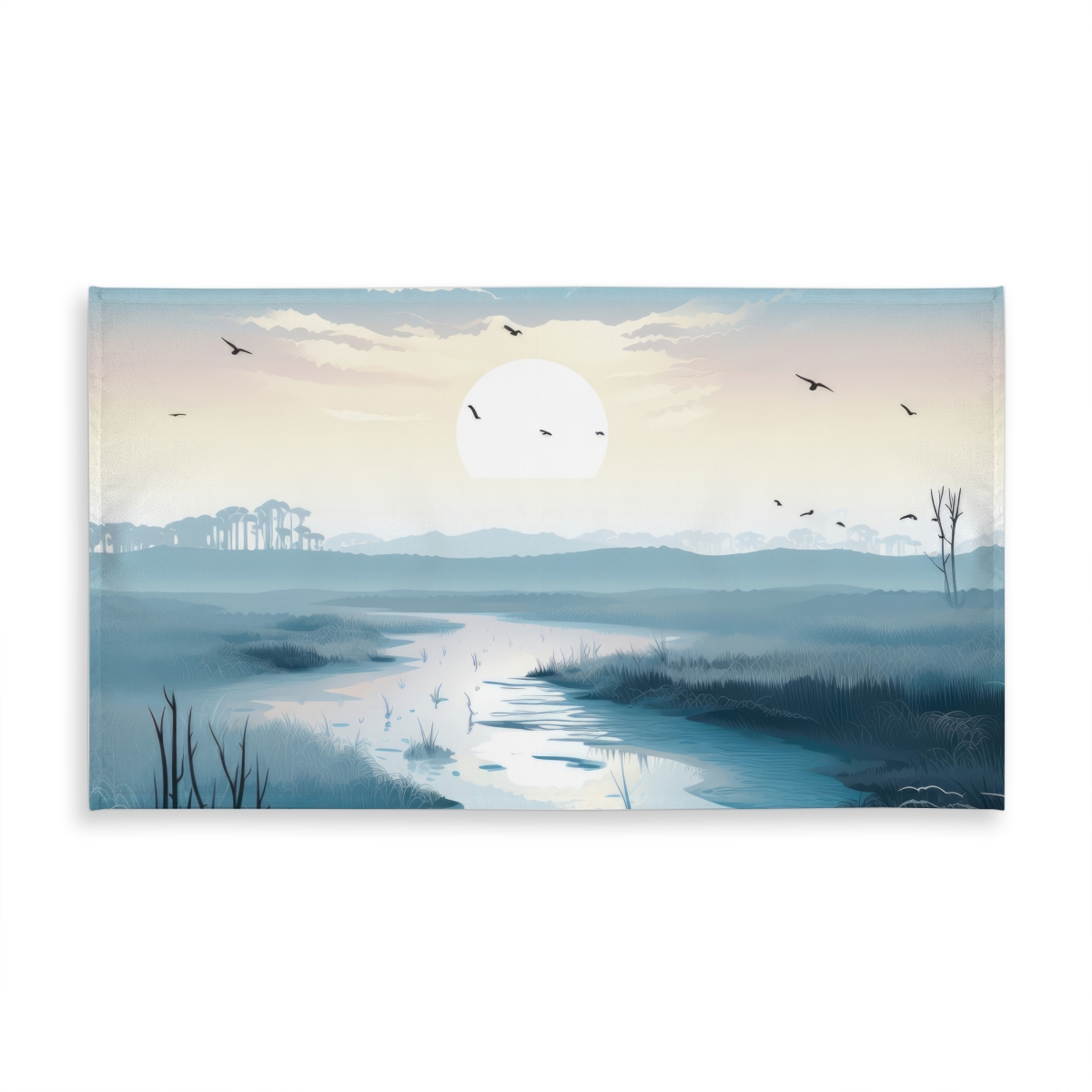 Picture of MWW C1TCLRGELY7P33 58 x 102 in. The Marsh White Indoor & Outdoor Tablecloth for Home Decor