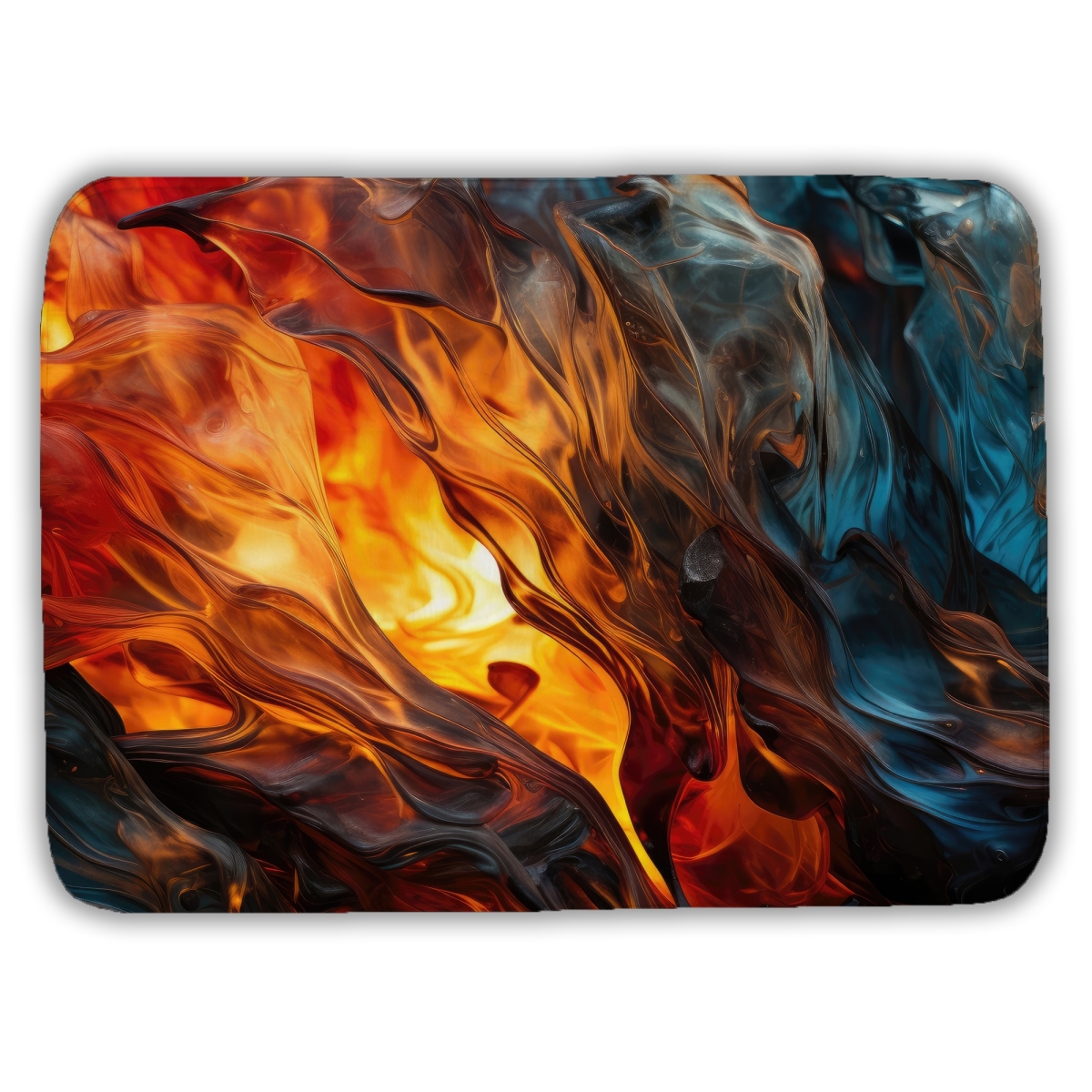 C1BM1724MH2C27 17 x 24 in. Crystallized Fire Gold Bath Mat - Elegant Home Decor Accent