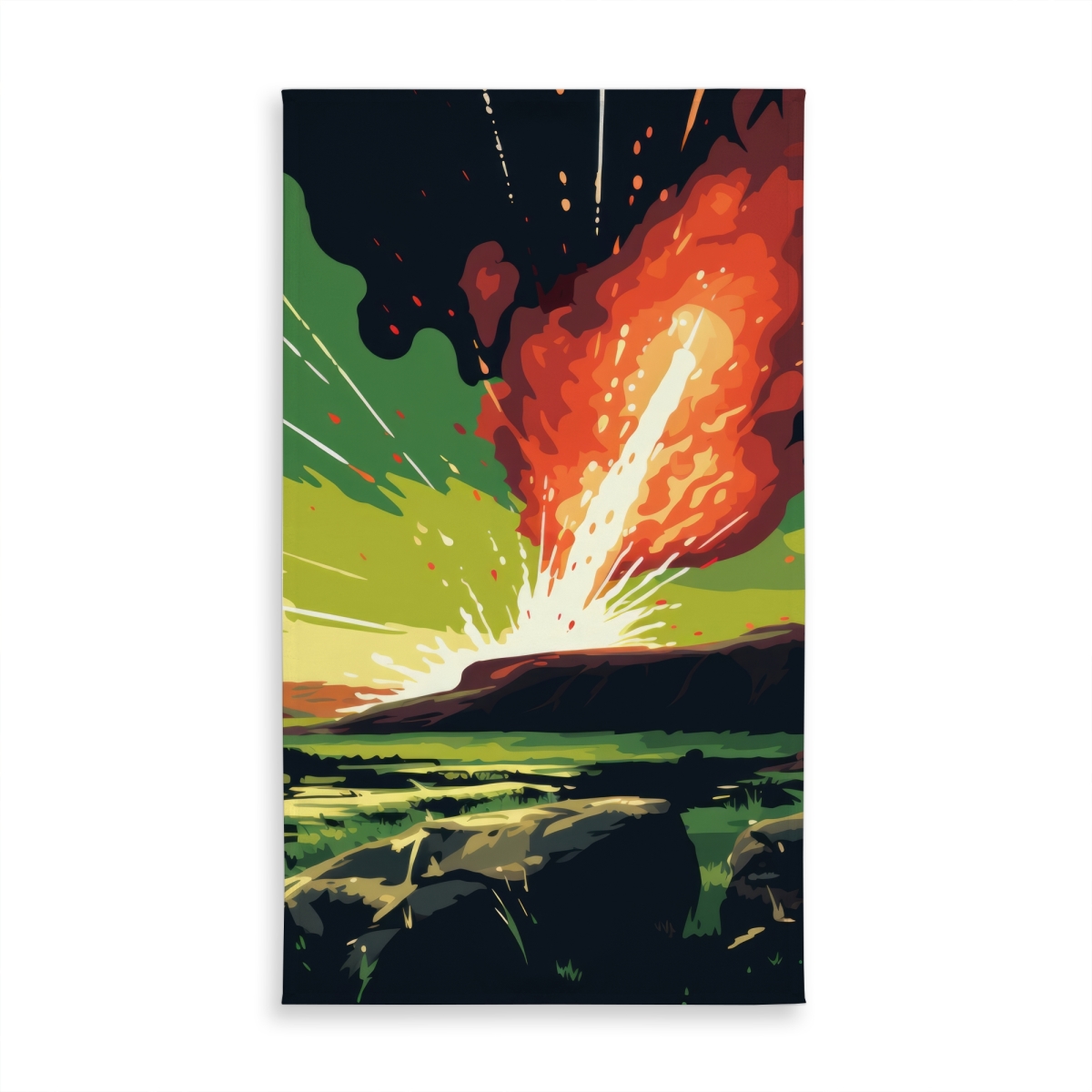 Picture of MWW C1TCLRGE1M0GNQ 58 x 102 in. The Crash Green Indoor & Outdoor Tablecloth - Home Decor Essential