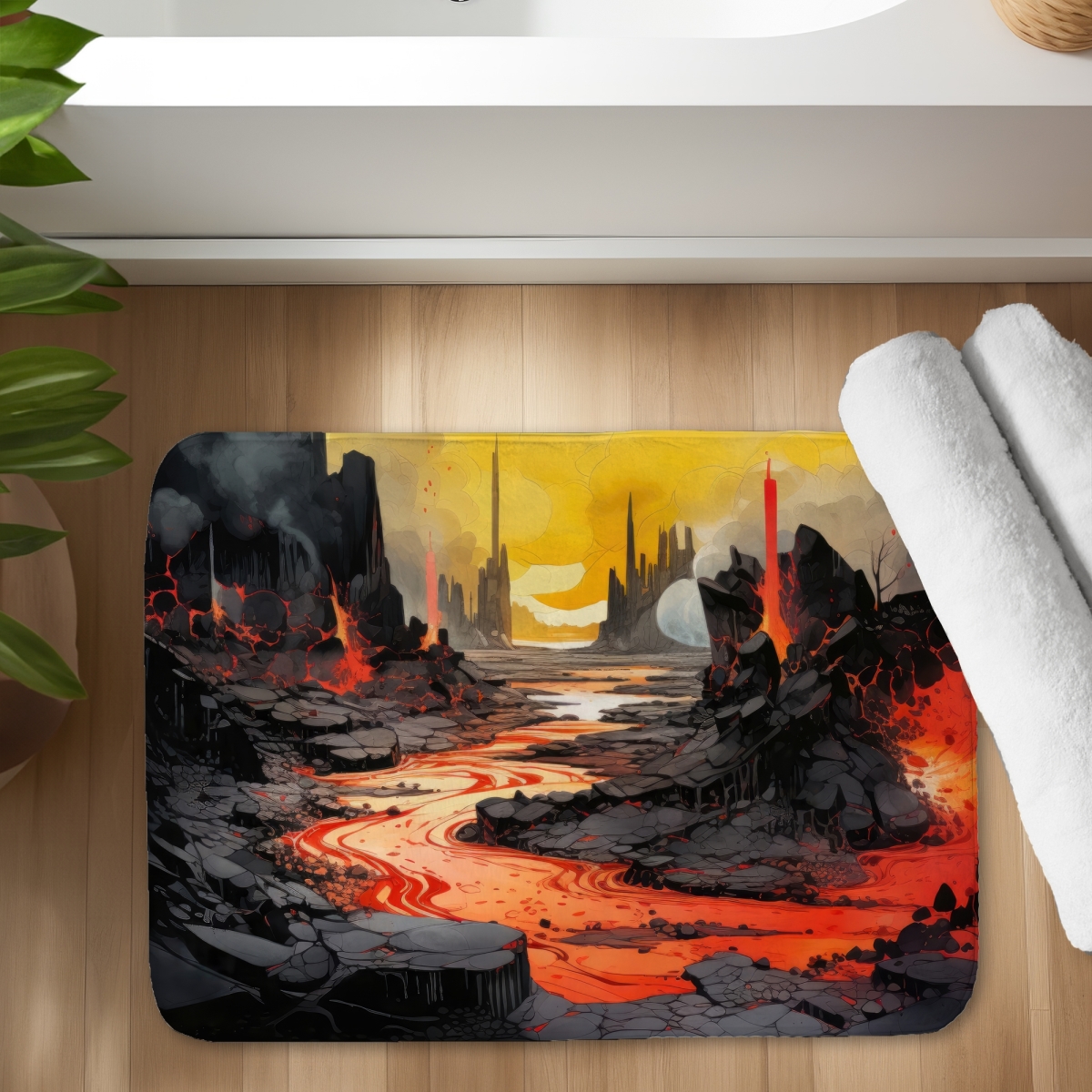 C1BM1724GHCCPE 17 x 24 in. Charred White Bath Mat - Stylish Home Decor Essential
