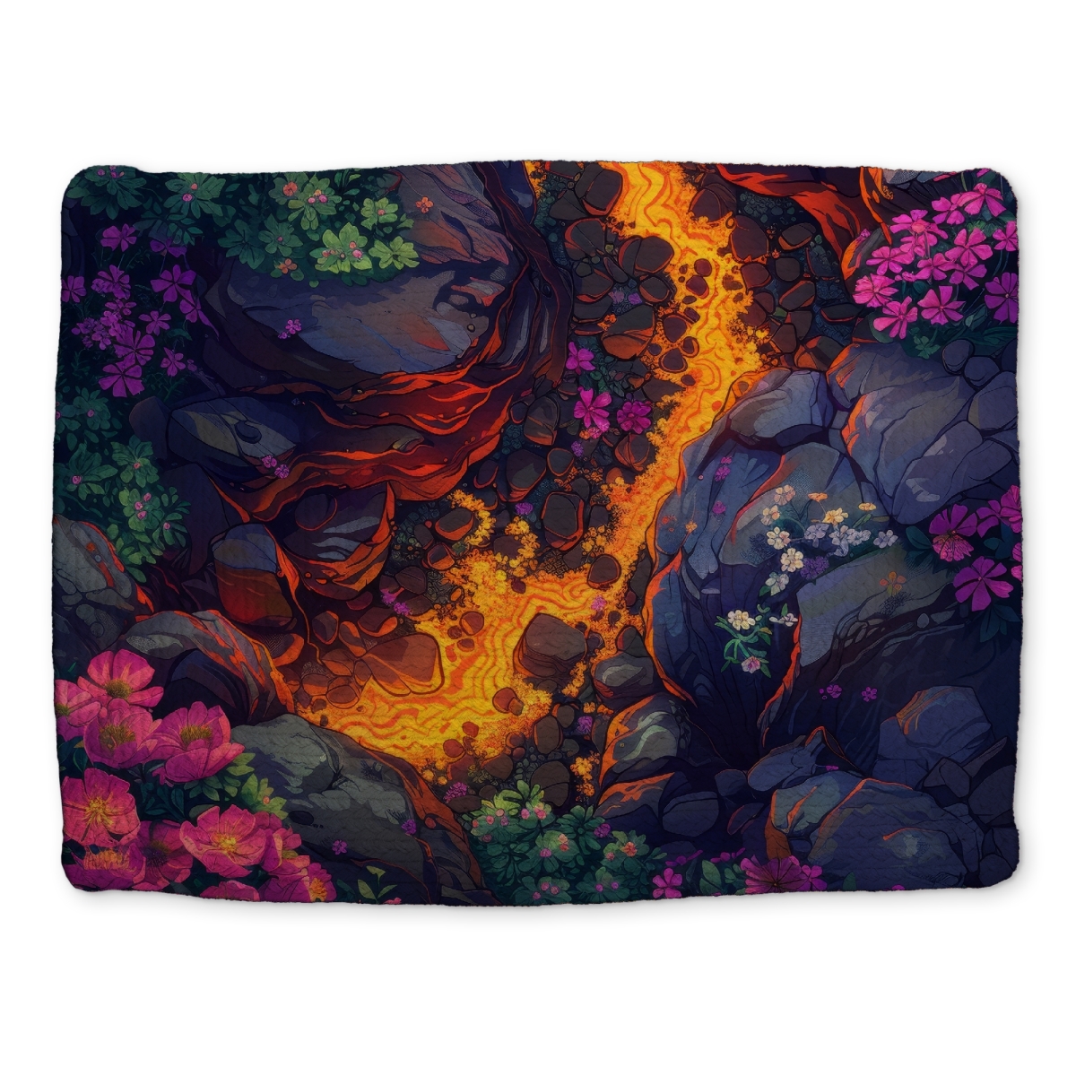 Picture of MWW CBPM1418OCNS4B 14 x 18 in. Hot River Orange Braided Polyester Placemat for Home Decor
