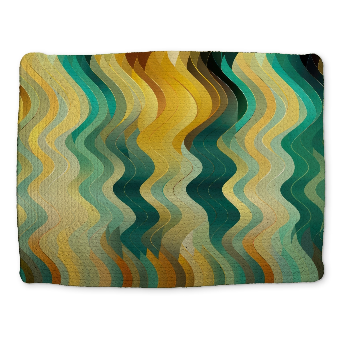 Picture of MWW CBPM1418PCA8EI 14 x 18 in. Rich By Design - Gold Braided Polyester Placemat for Home Decor