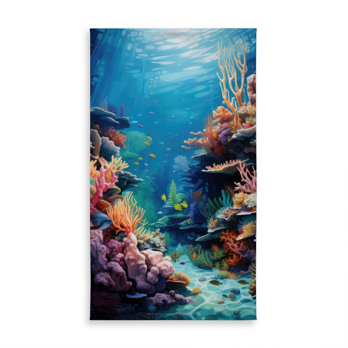 Picture of MWW C1TCLRGE2V9YHH 58 x 102 in. Coral Turquoise Indoor & Outdoor Tablecloth for Home Decor