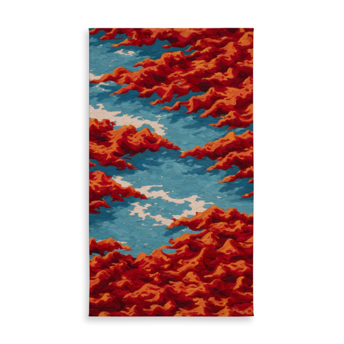 Picture of MWW C1TCLRGE3236PE 58 x 102 in. Red Mounds - Orange Indoor & Outdoor Tablecloth for Home Decor