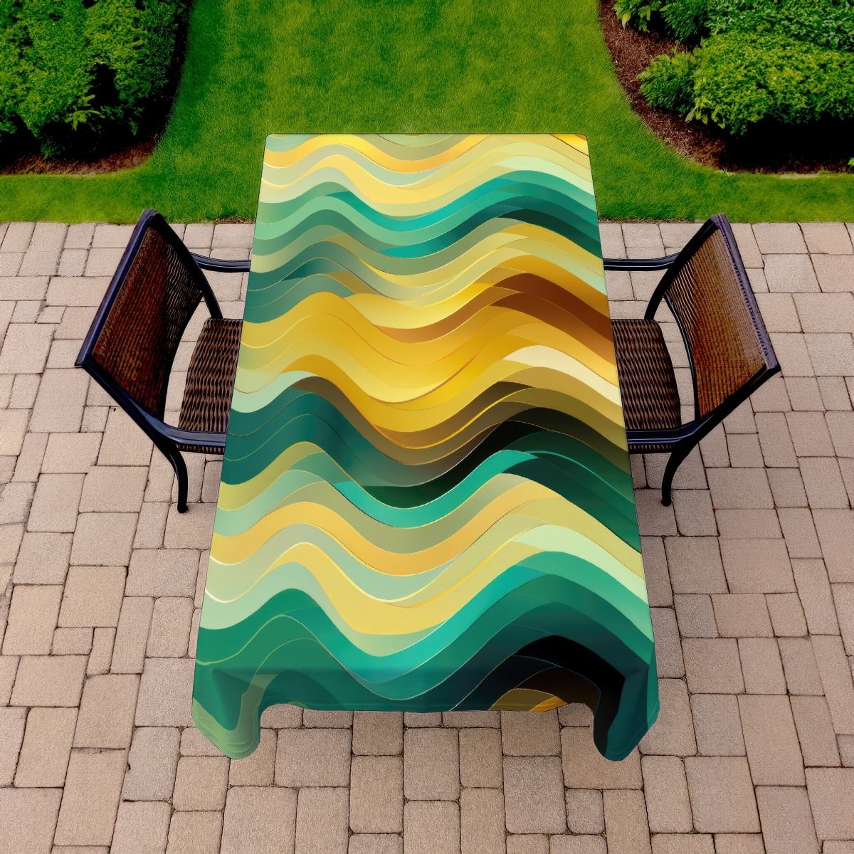 Picture of MWW C1TCLRGE3IR2FS 58 x 102 in. Rich By Design Orange Indoor & Outdoor Tablecloth for Home Decor
