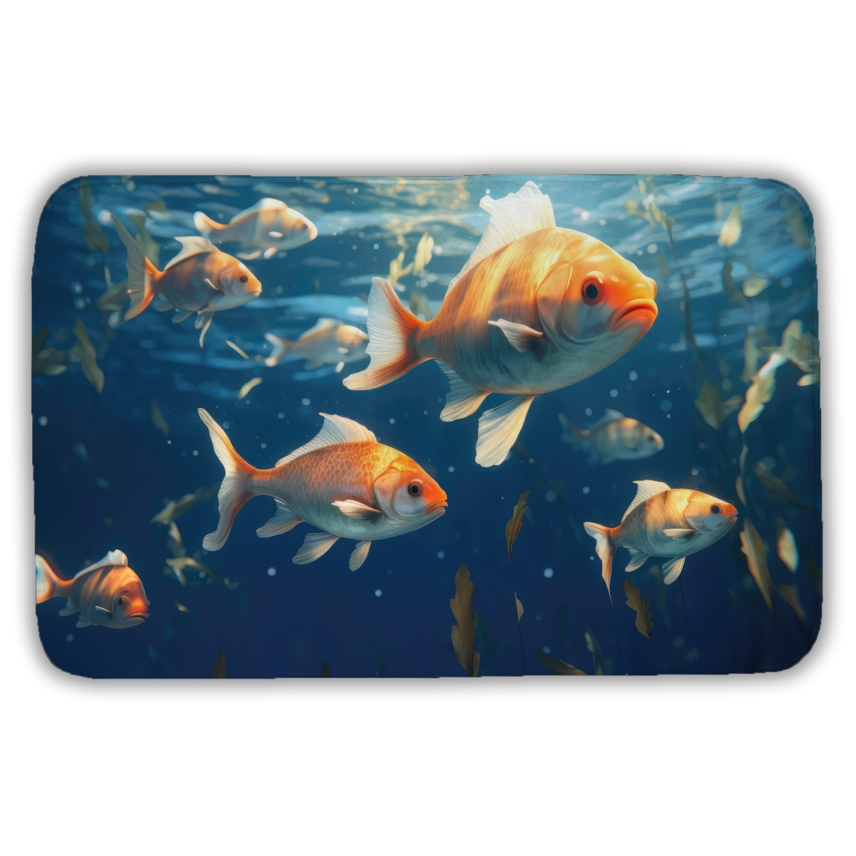 C1BM2134M6JCNK 21 x 34 in. Free Flow Orange Bath Mat - Stylish