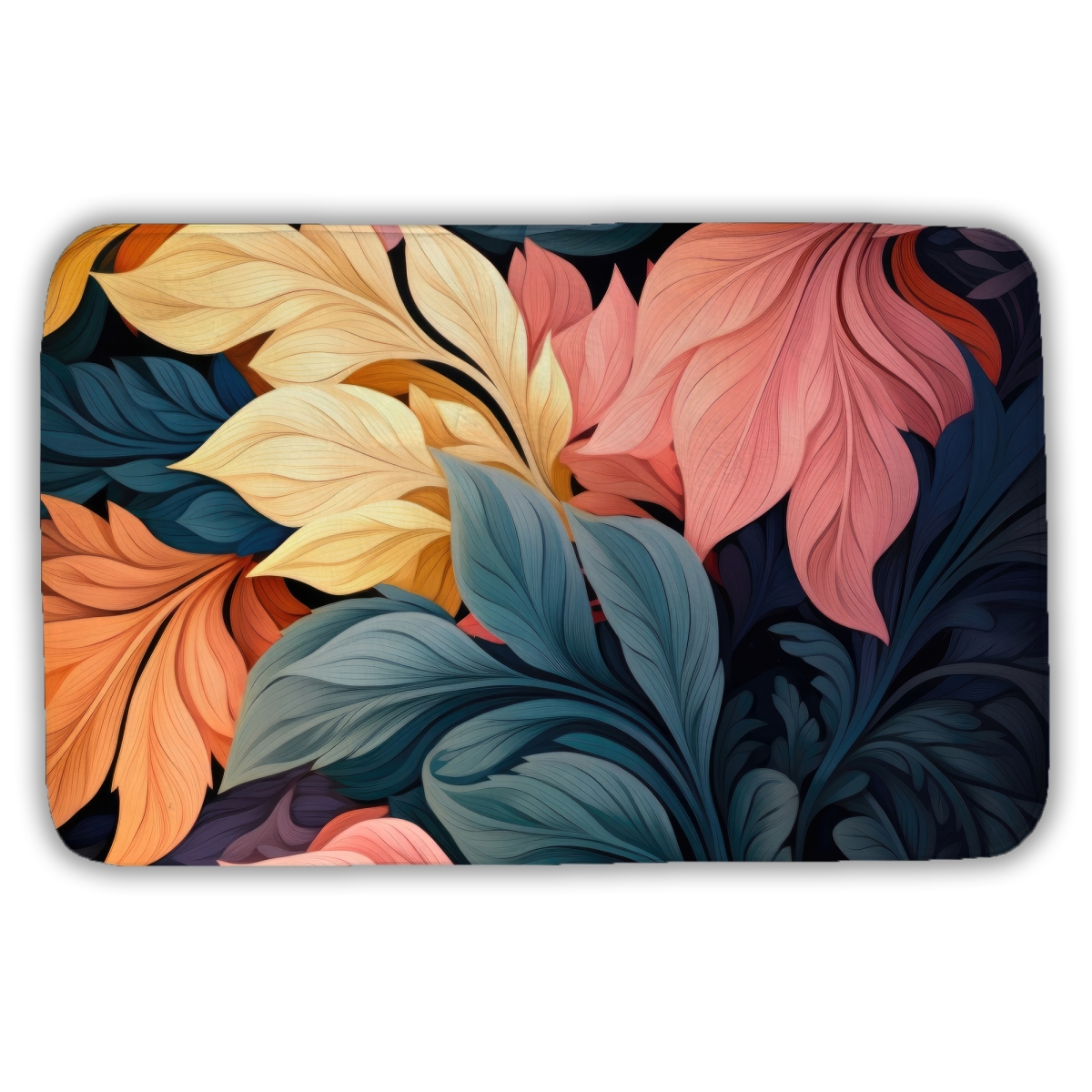 C1BM2134SRWLNR 21 x 34 in. Pastel Bloom Beige Bath Mat - Elegant Home Decor Accent