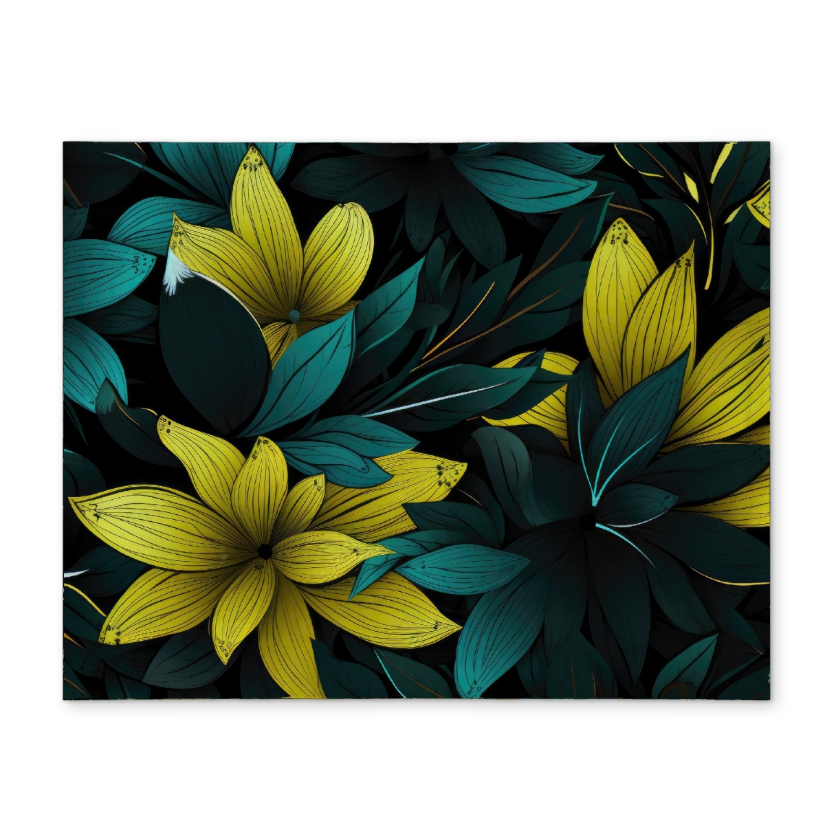 Picture of MWW CPPM1418X788AC 14 x 18 in. Potent Turquoise Polyester Placemat - Stylish Home Decor