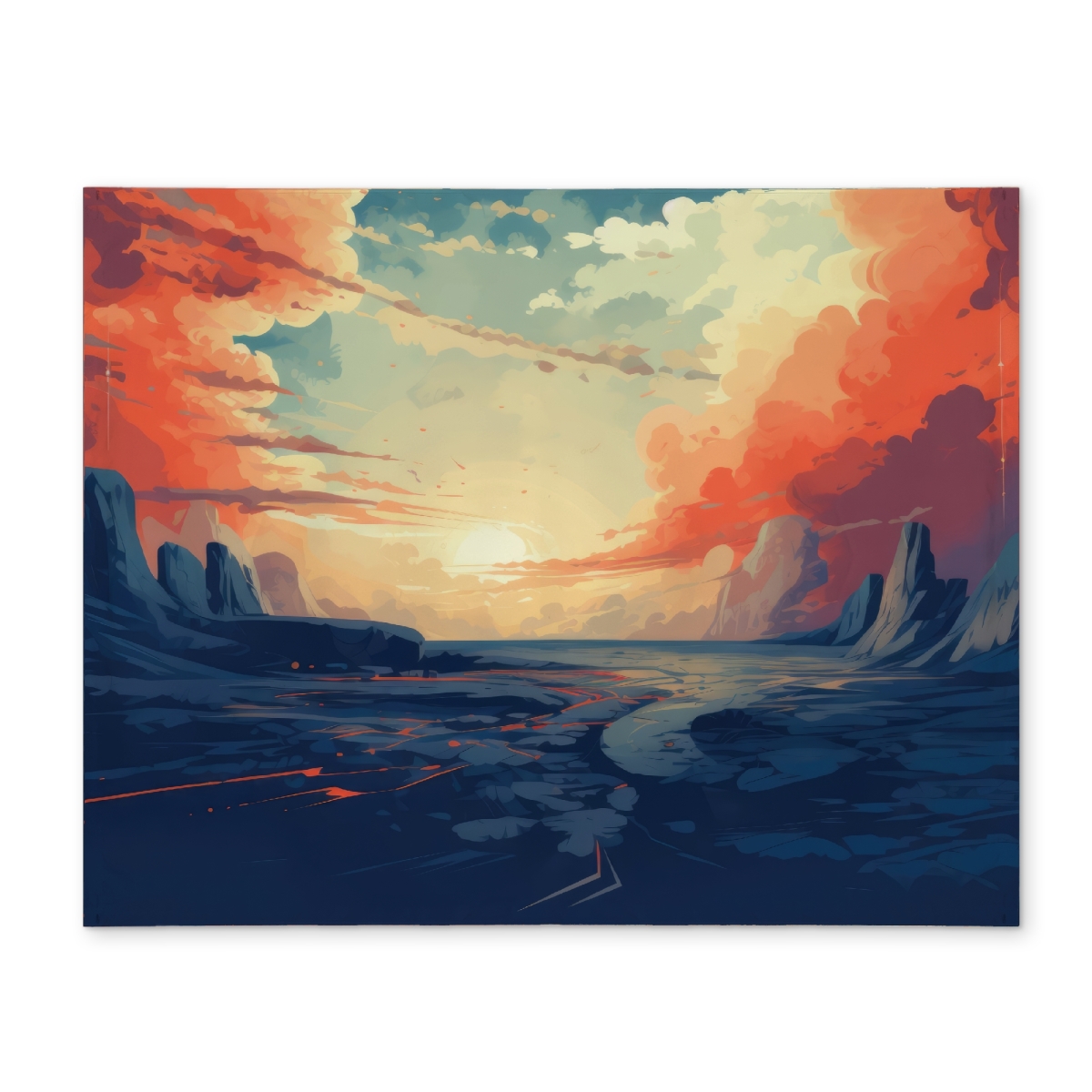 Picture of MWW CPPM1418ZM7DVL 14 x 18 in. Finally Light Blue Polyester Placemat - Home Decor Essential