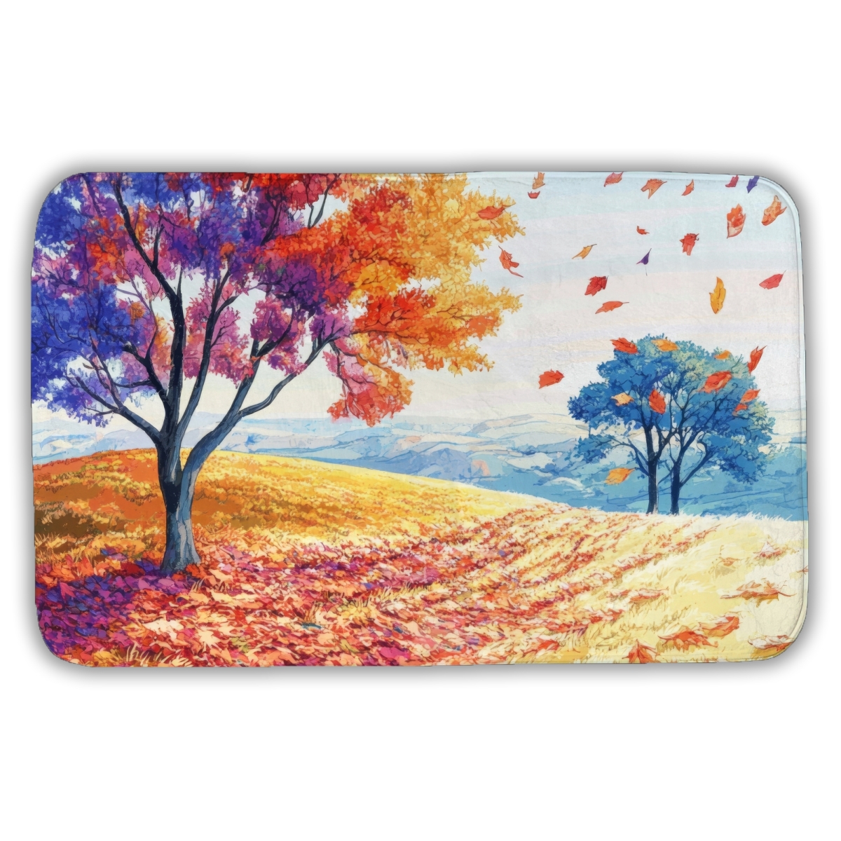 C1BM2134R6MLRH 21 x 34 in. Spring Breeze - Purple Bath Mat for Elegant Home Decor