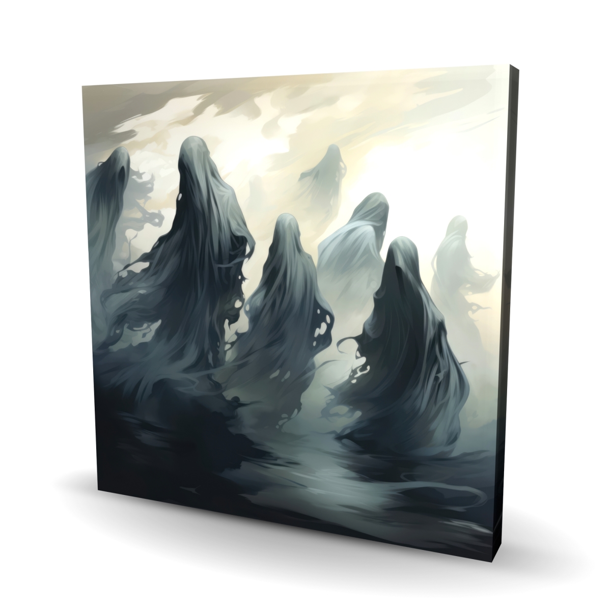 C1RC2424MCU899 24 x 24 in. Cursed Lands Black Canvas Wall Art - Unique Home Decor Piece