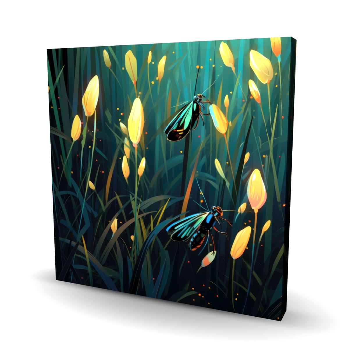 C1RC2424S2X2DO 24 x 24 in. Appealing Orange Canvas Wall Art - Vibrant Home Decor Accent Piece