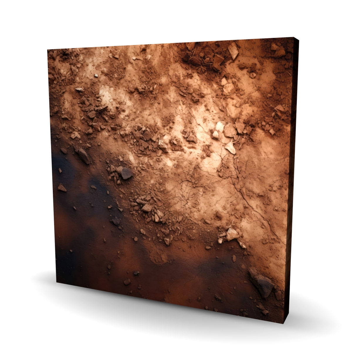 C1RC2424SD17T6 24 x 24 in. The Dark Patch - Brown Canvas Wall Art for Home Decor - Unique Style