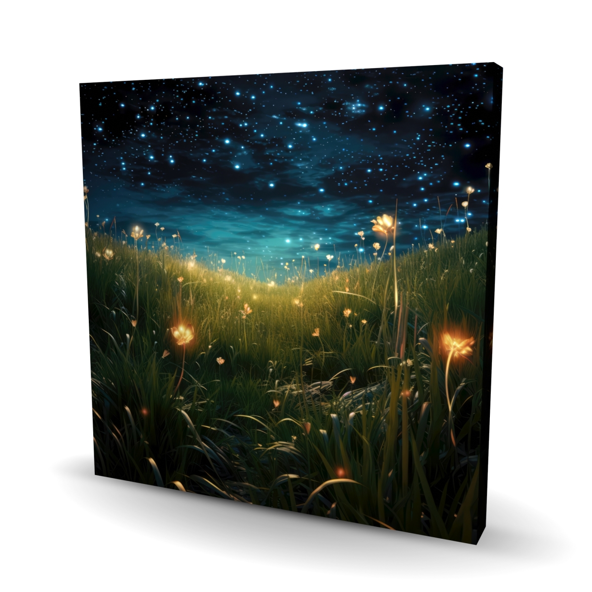 C1RC2424WPWBPL 24 x 24 in. The Night Sky - Black Canvas Wall Art for Home Decor - Elegant Design