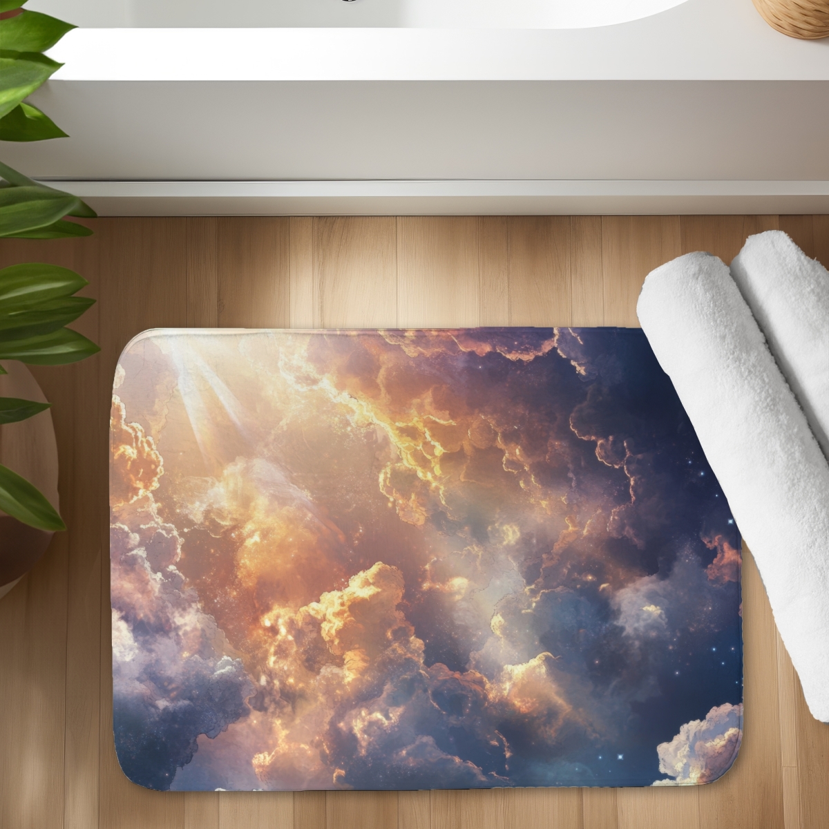 C1BM1724A2DIYM 17 x 24 in. Piercing Light White Bath Mat - Elegant Home Decor Accent
