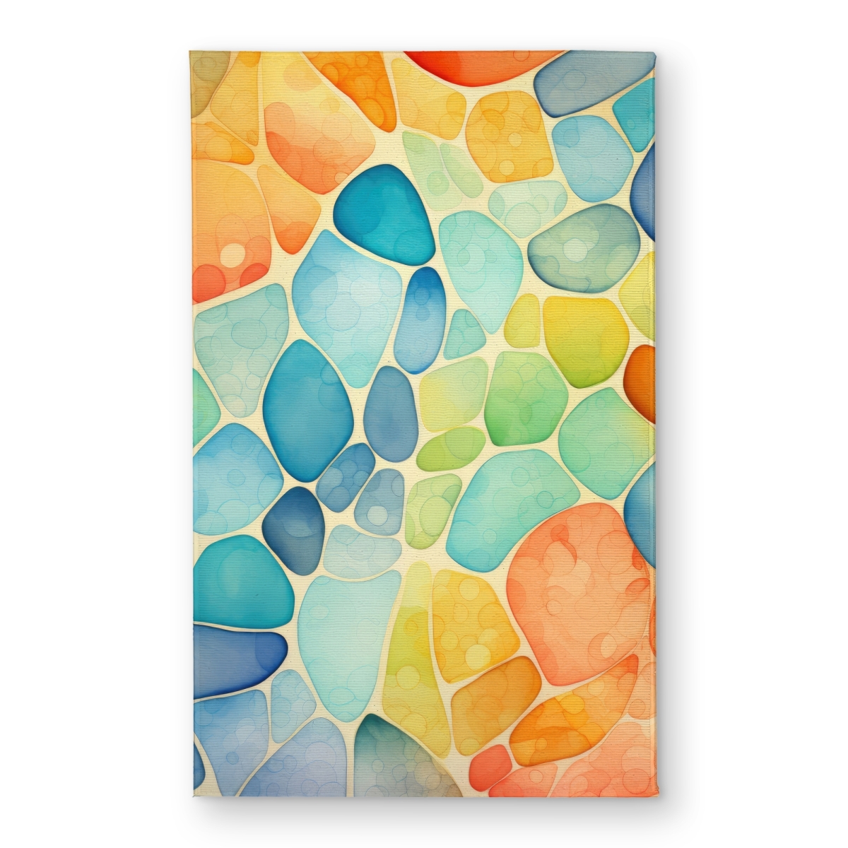 CODM2134IM6DCW 21 x 34 in. Blobs Turquoise Indoor & Outdoor Door Mat - Home Decor Essential