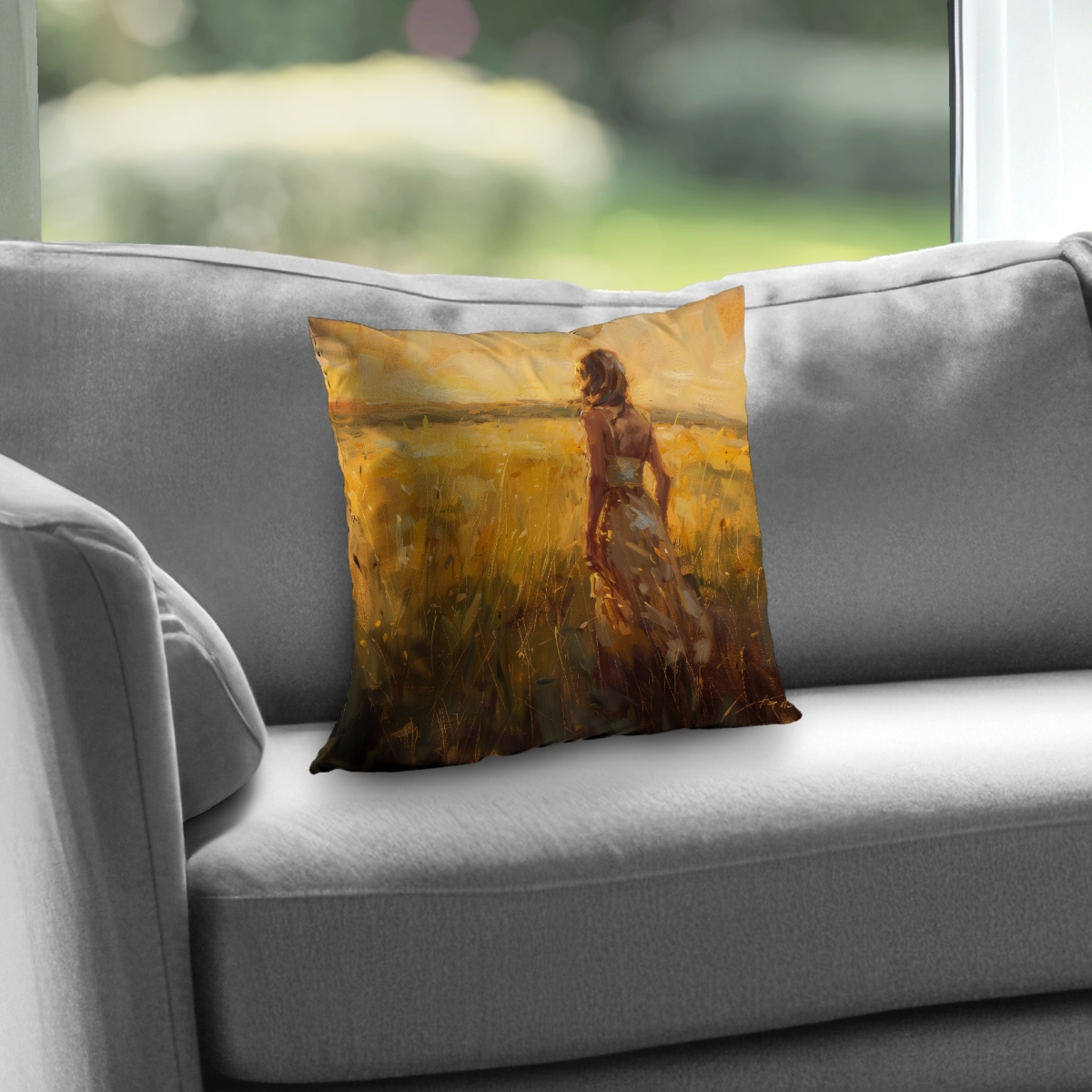 Concius Sales C1PT1414S9DJ5Q 14 x 14 in. Exploring Poly Twill Throw Pillow - Stylish Home Decor - Insert Included
