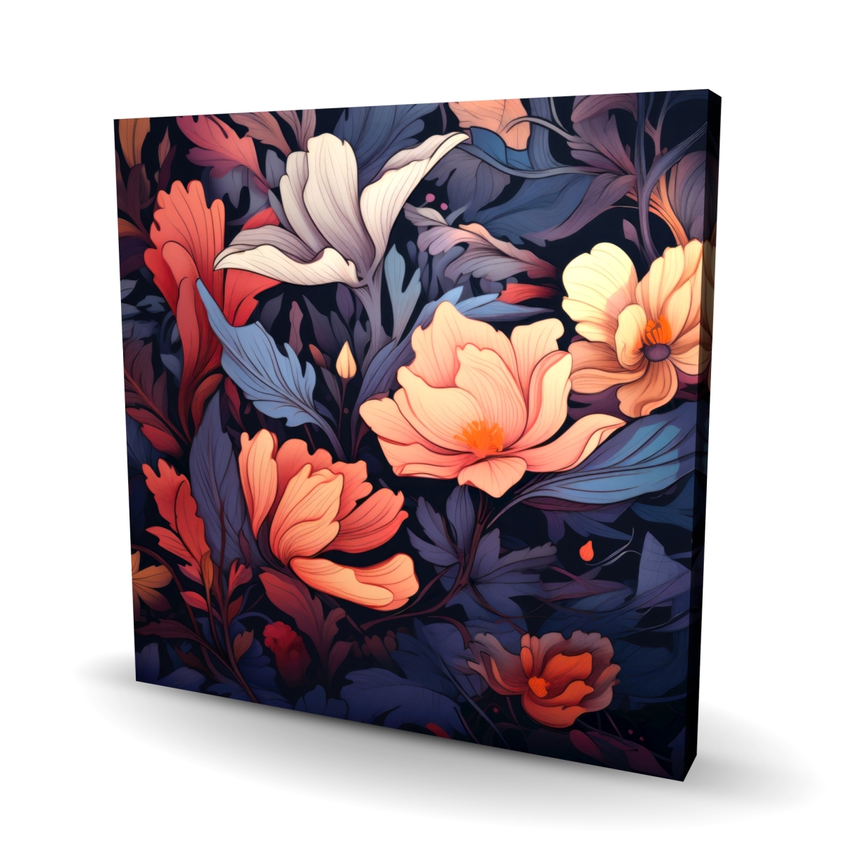 C1RC2424HDE54U 24 x 24 in. Blooming Uninterrupted - Orange Canvas Wall Art for Home Decor