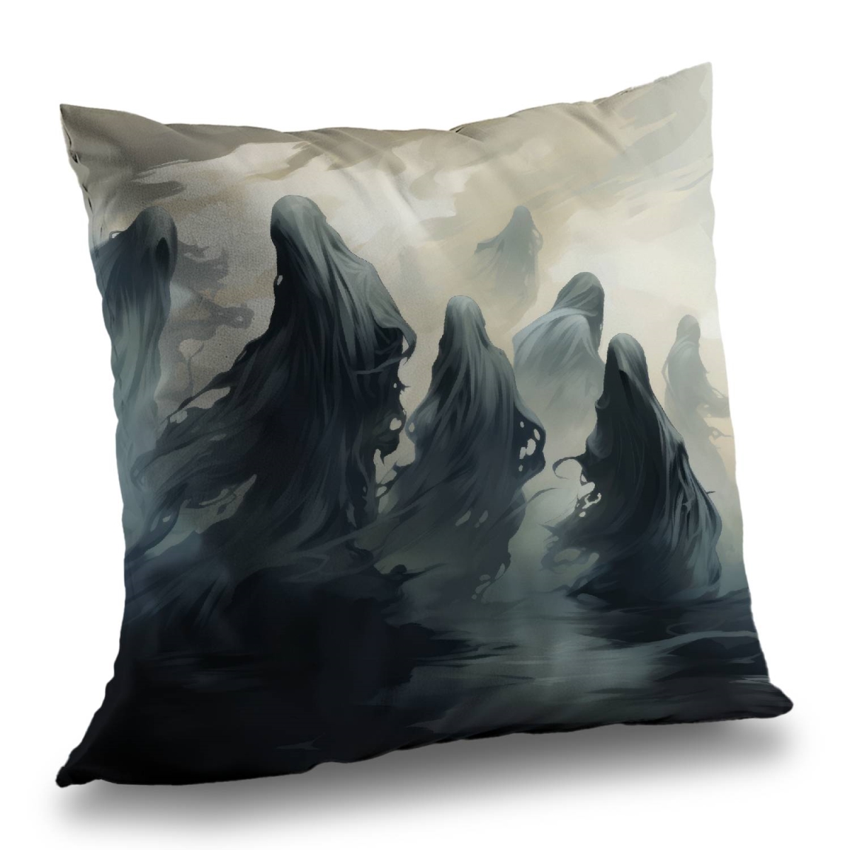 Concius Sales C1PT1818MN133E 18 x 18 in. Cursed lands Poly Twill Throw Pillow - Unique Home Decor - Insert Included