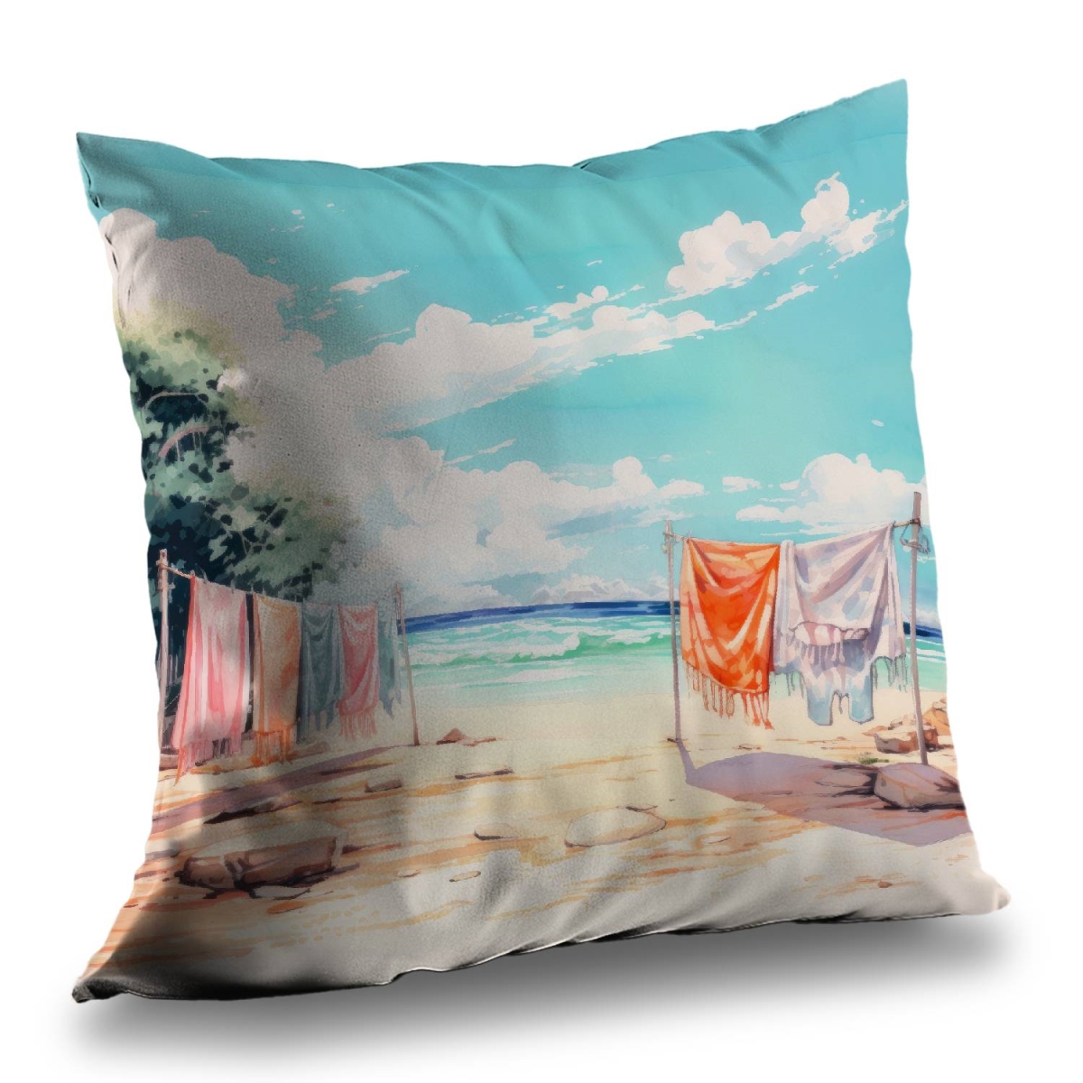 Concius Sales C1PT20204FDOF2 20 x 20 in. Sunny side Poly Twill Throw Pillow - Home Decor Accent - Insert Included