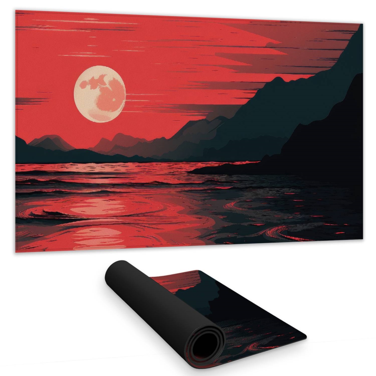Concius Sales C1DM14249N4UKF 14 x 24 in. Bloody Tides Gaming Mat - Stylish Home Decor Play Surface