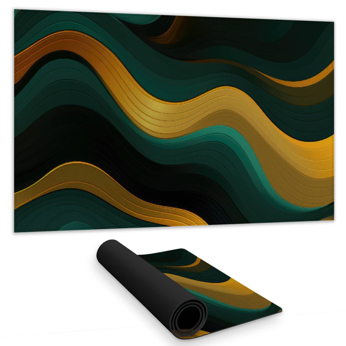 Concius Sales C1DM1424N0FVJC 14 x 24 in. Golden Harmony Gaming Mat - Stylish Home Decor Play Surface