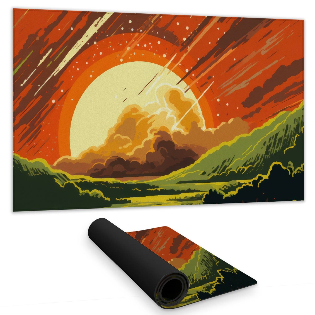 Concius Sales C1DM1424PV56UI 14 x 24 in. Last Days Gaming Mat - Unique Home Decor for Gamers