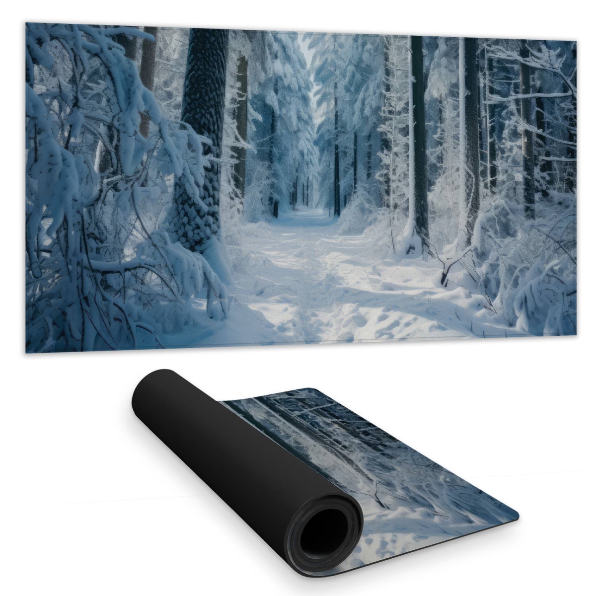 Concius Sales C1DM1531IK9JBB 16 x 32 in. Cold Forest Desk Mat - Stylish Home Decor Surface Protector