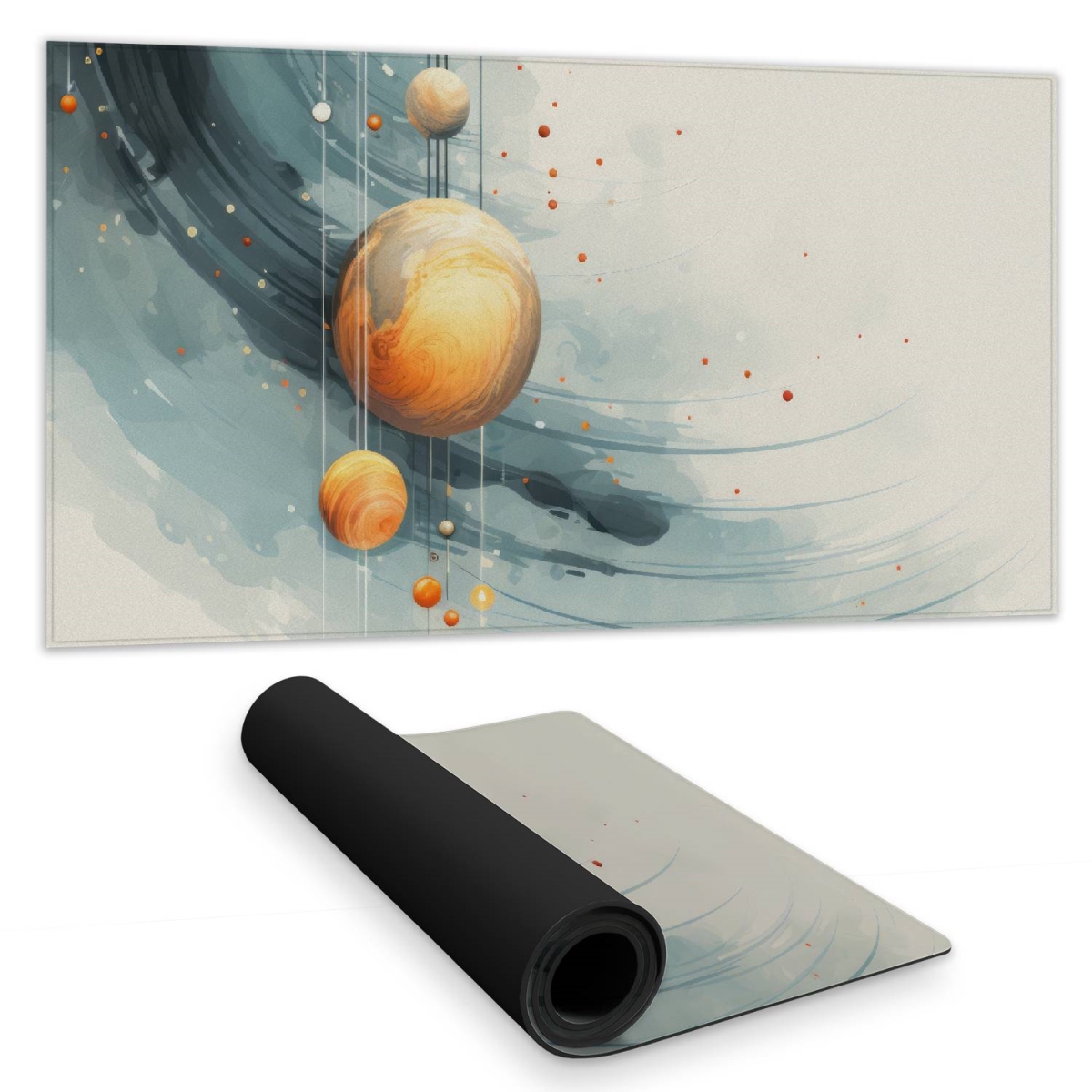 Concius Sales C1DM1531MGHIBN 16 x 32 in. Hanging Planets Desk Mat - Stylish Home Decor Surface Pad
