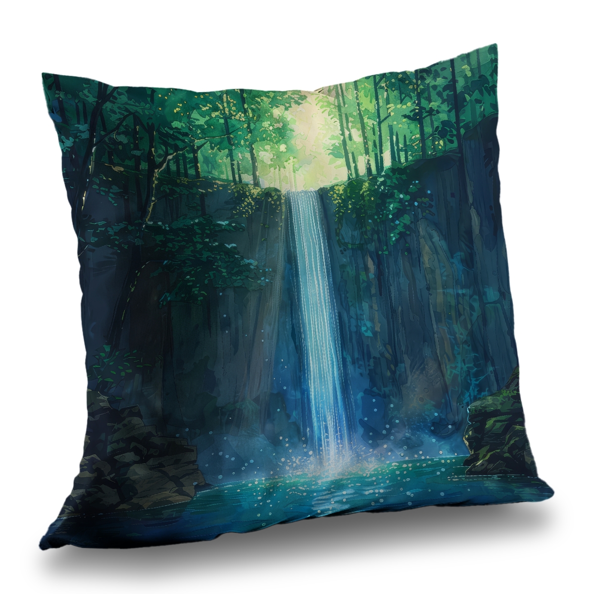 Concius Sales C1PC20209AEF4N 20 x 20 in. Waterfall Poly Twill Throw - Cozy Home Decor Blanket - Insert NOT included