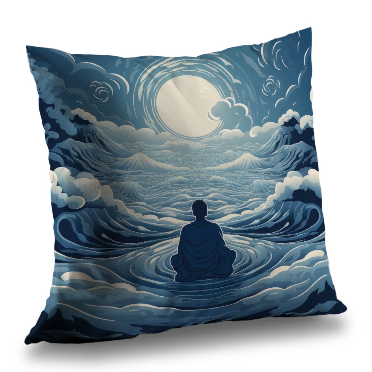 Concius Sales C1PT1616S7B9EE 16 x 16 in. Infinite Wisdom Poly Twill Throw Pillow - Home Decor Accent - Insert Included