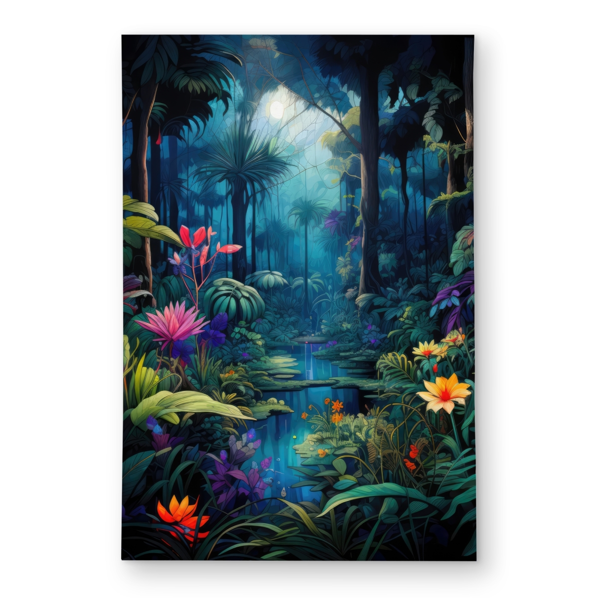C1ROAR23P5GR0Y 2 x 3 ft. The Beauty of Nature Blue Outdoor Rectangle Area Rug for Home Decor