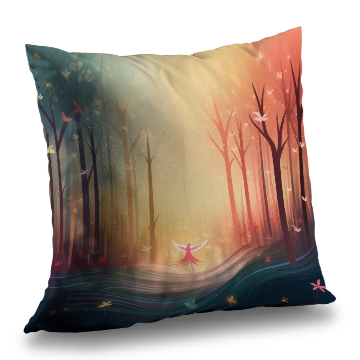 Concius Sales C1PT20203D8AJI 20 x 20 in. Enchanted Poly Twill Throw Pillow - Stylish Home Decor - Insert Included