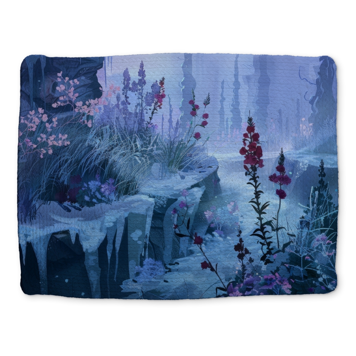 Picture of MWW CBPM141858C6HH 14 x 18 in. Valley of Ice Gray Braided Polyester Placemat - Home Decor