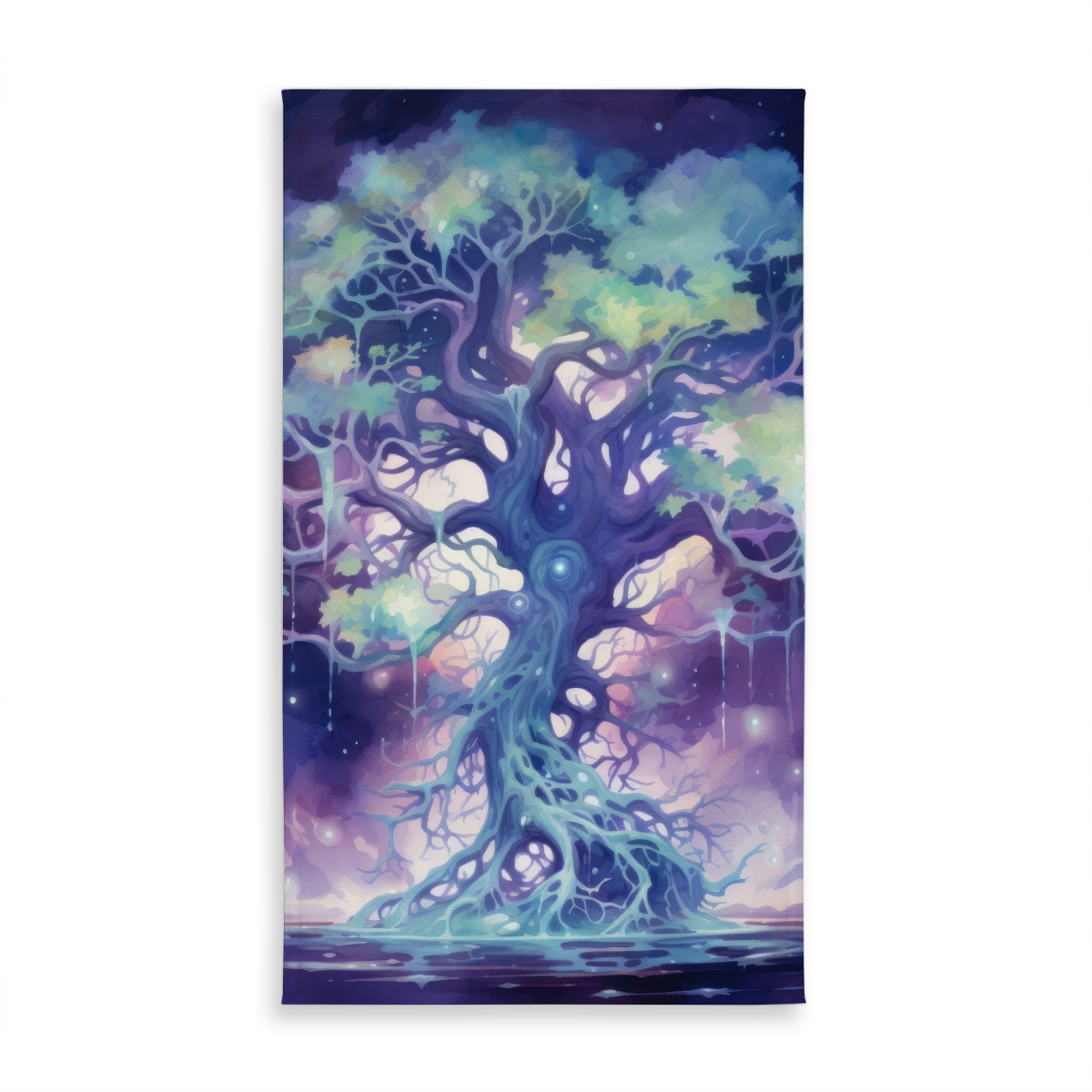 Picture of MWW C1TCLRGEZ0P7O4 58 x 102 in. Surreal Sap Purple Tablecloth - Indoor & Outdoor Home Decor