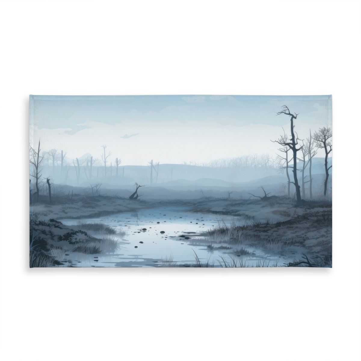 Picture of MWW C1TCLRGEBZE64T 58 x 102 in. Swampy Lands Blue Indoor & Outdoor Tablecloth for Home Decor