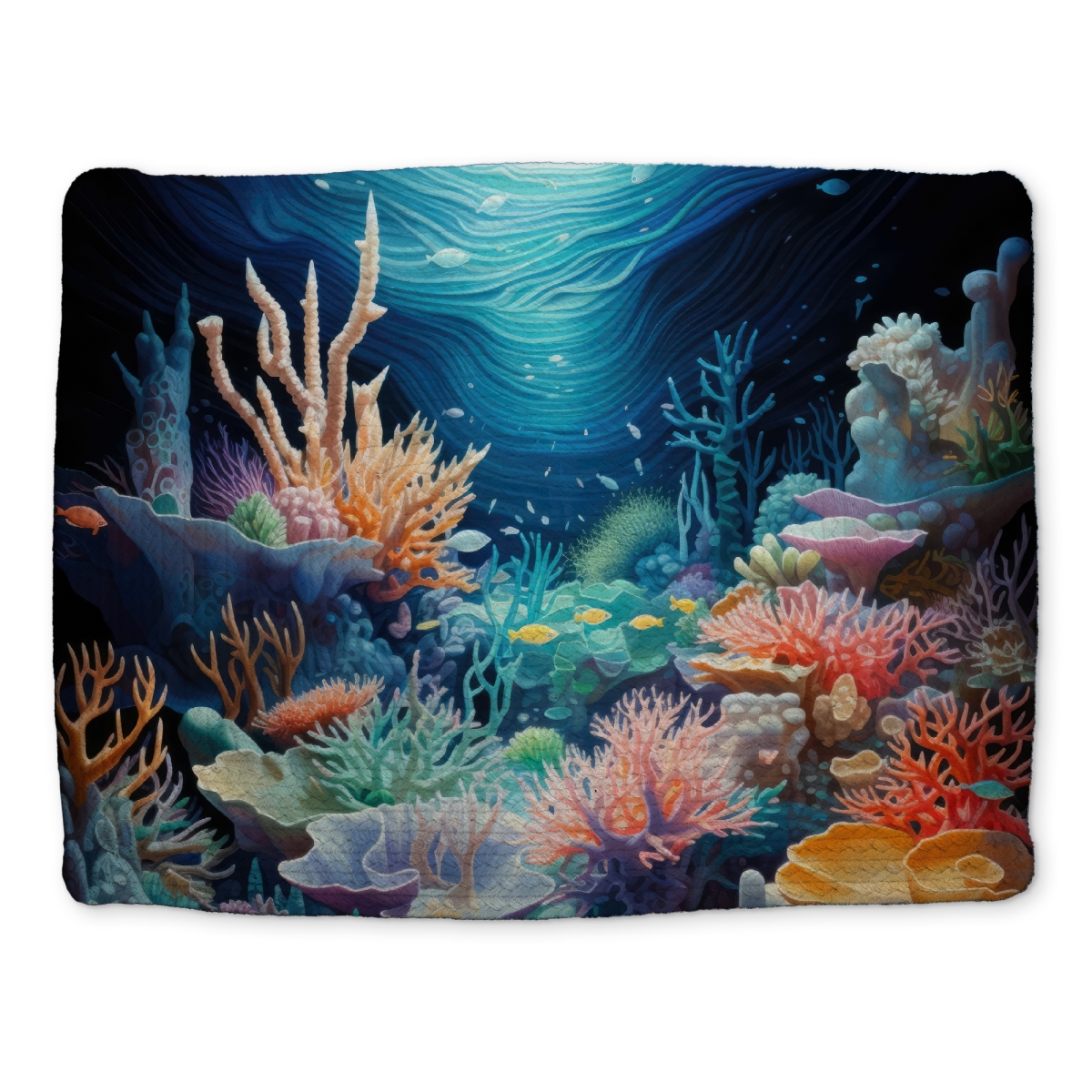 Picture of MWW CBPM141853HBV7 14 x 18 in. The Reef - Red Braided Polyester Placemat for Home Decor