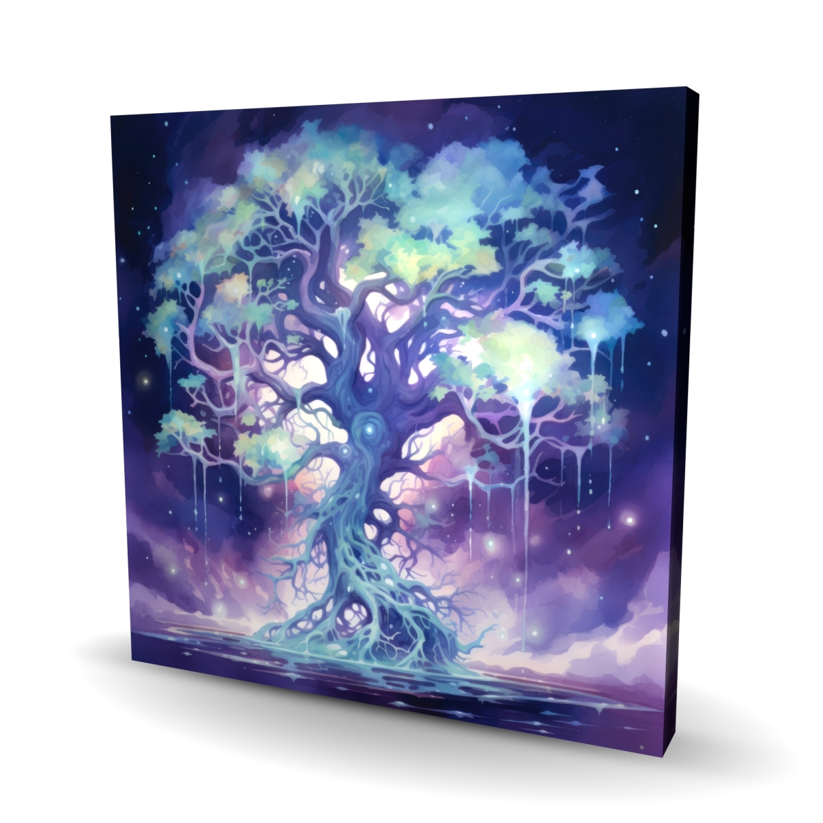 C1RC2424WKP37Z 24 x 24 in. Surreal Sap - Purple Canvas Wall Art for Home Decor - Unique Design