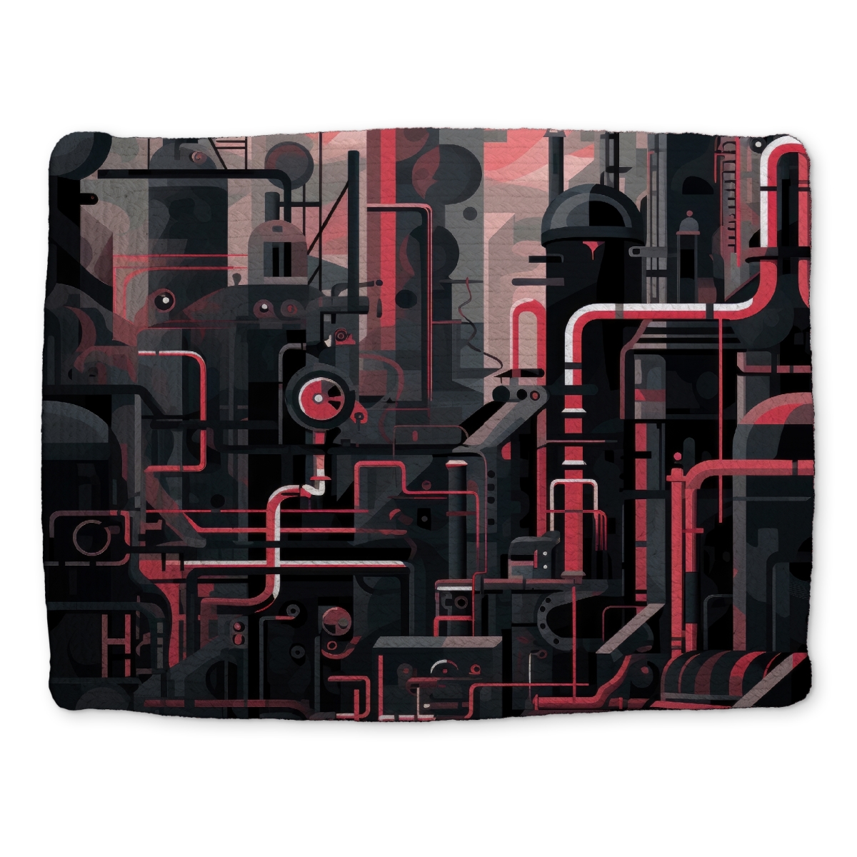 Picture of MWW CBPM14185H9MB8 14 x 18 in. Industrial Empire Gray Braided Polyester Placemat - Home Decor