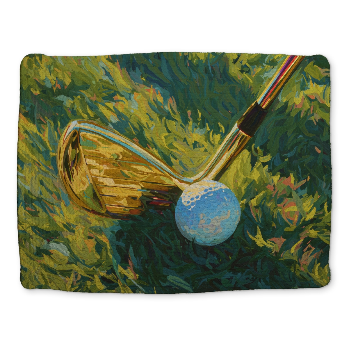 Picture of MWW CBPM14188JHTFG 14 x 18 in. Golden Club Abstract Braided Polyester Placemat for Home Decor