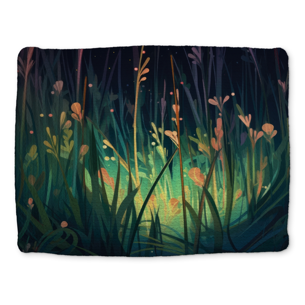 Picture of MWW CBPM1418ANMMSJ 14 x 18 in. Between Twigs Turquoise Braided Polyester Placemat - Home Decor