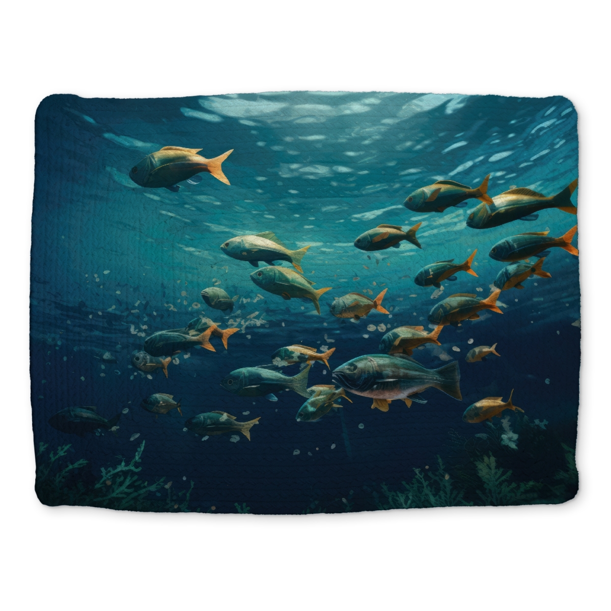 Picture of MWW CBPM1418706W8I 14 x 18 in. Shallow Swim Beige Braided Polyester Placemat for Home Decor