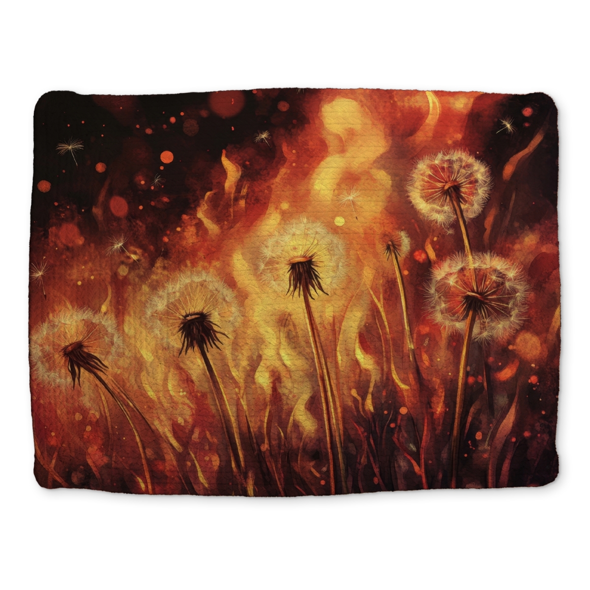Picture of MWW CBPM1418K09CVZ 14 x 18 in. Dandy Fire - Red Braided Polyester Placemat for Home Decor