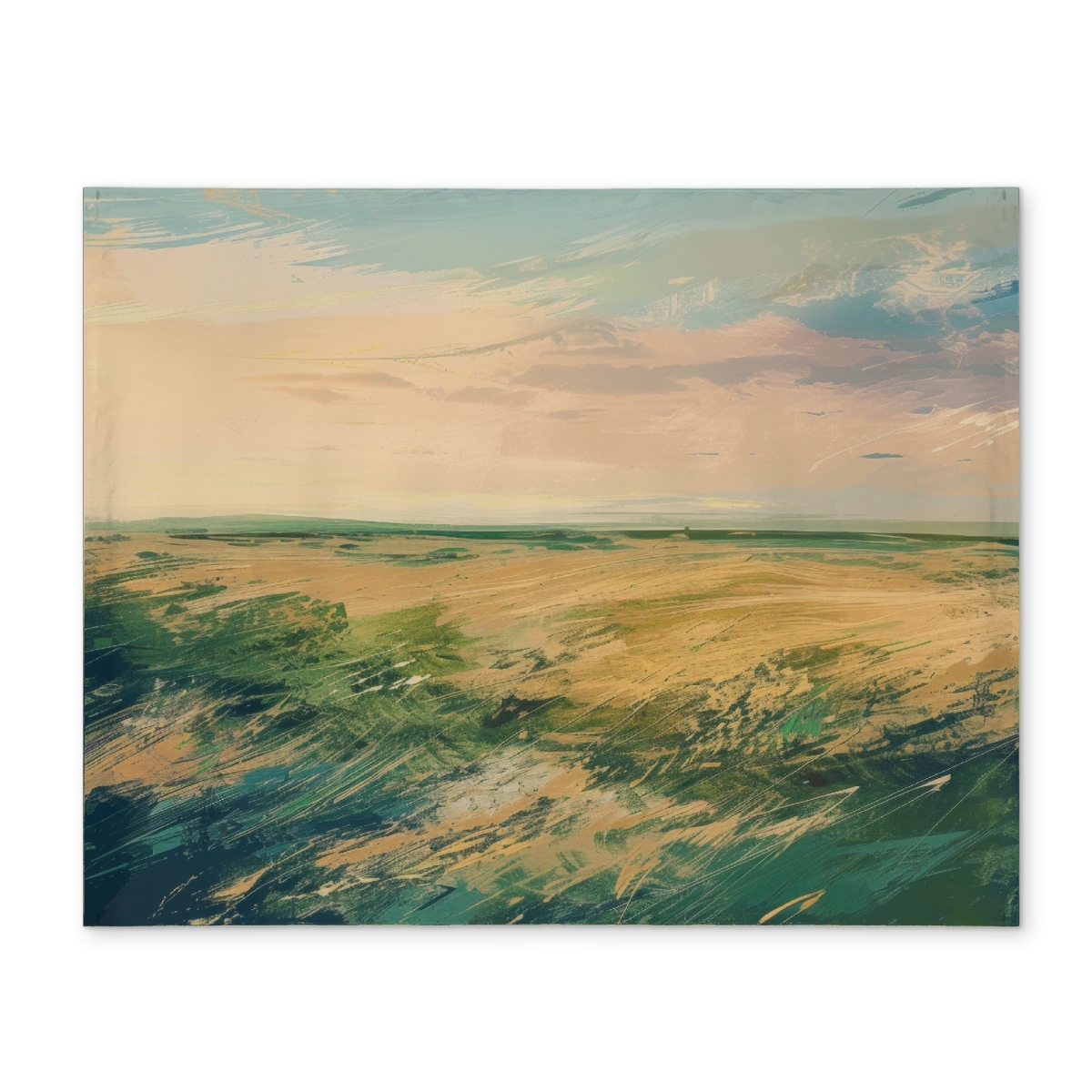 Picture of MWW CPPM1418470FY4 14 x 18 in. Evening in the Field - White Polyester Placemat for Home Decor