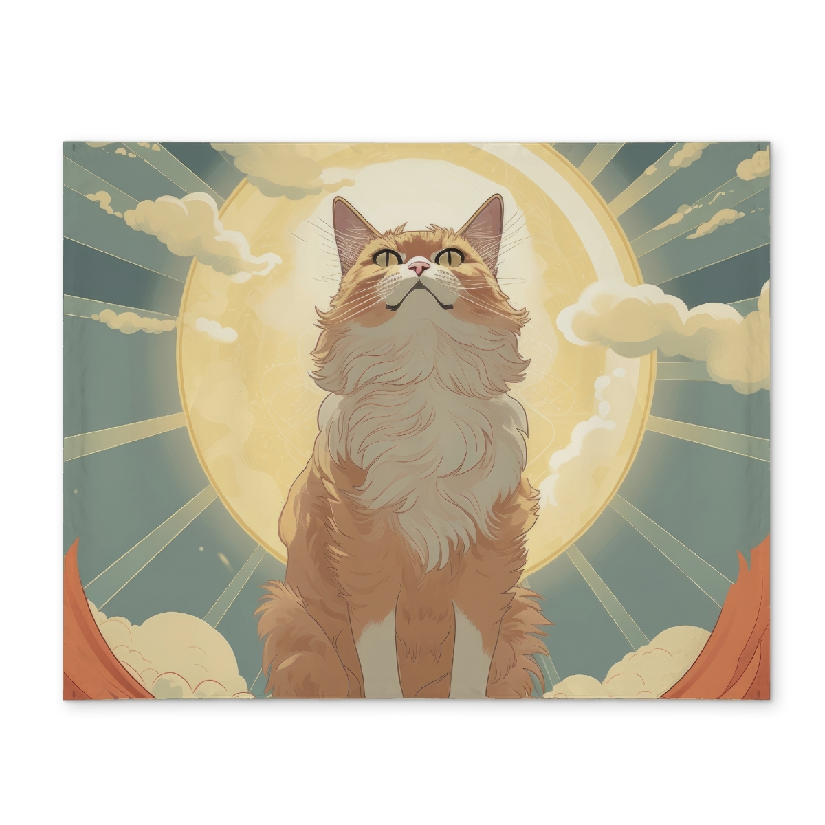 Picture of MWW CPPM1418AGXN0O 14 x 18 in. Mowing Above - White Polyester Placemat for Home Decor