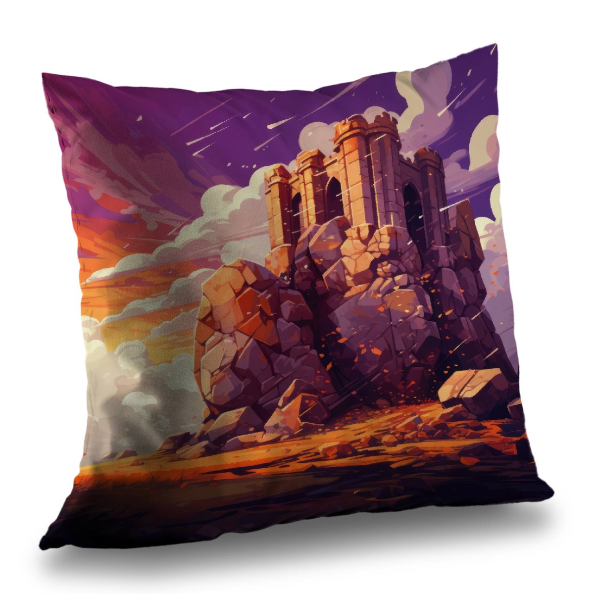 Concius Sales C1PT2020SYLF07 20 x 20 in. The Last Remains - Poly Twill Throw Pillow for Home Decor - Insert Included