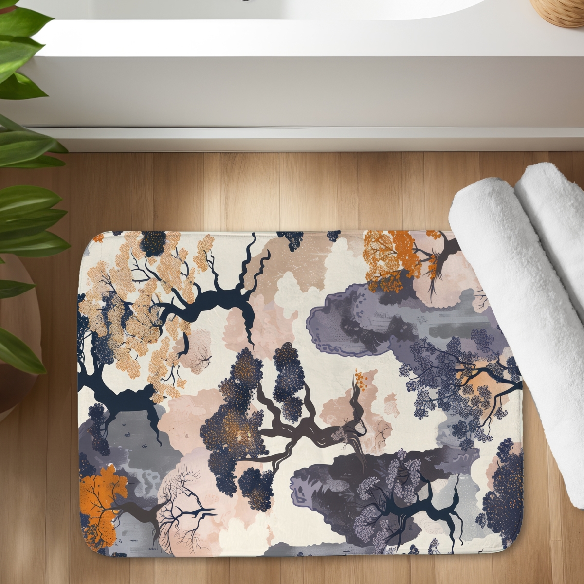 C1BM1724OT4V38 17 x 24 in. Voidless White Bath Mat - Stylish Home Decor Essential