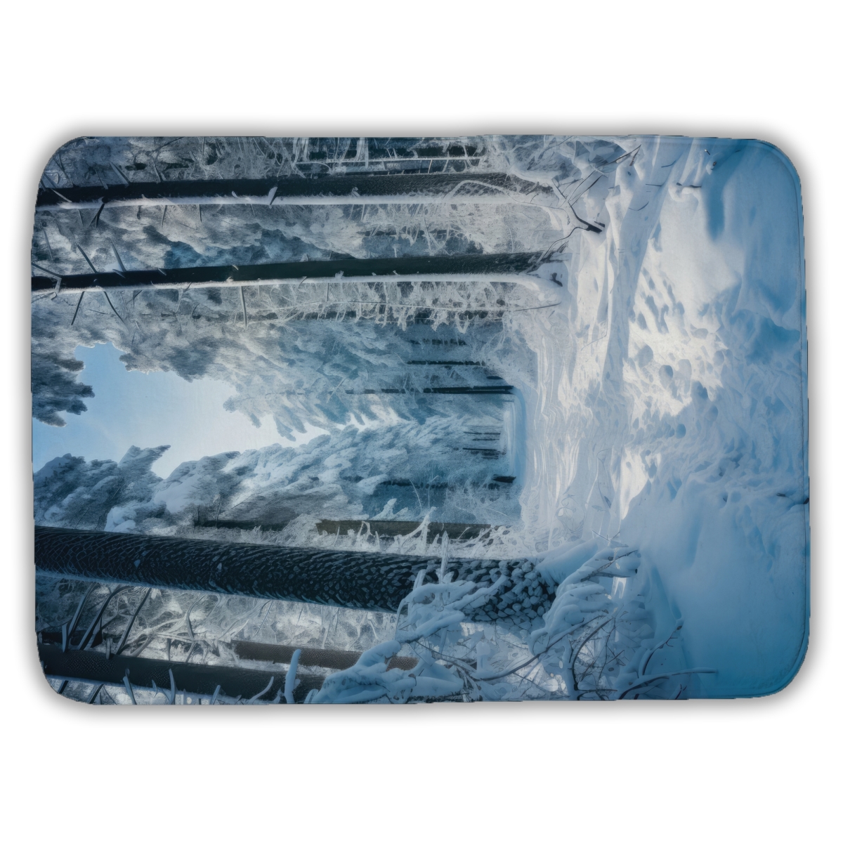 C1BM1724MLRT5T 17 x 24 in. Cold Forest Brown Bath Mat - Cozy Home Decor Essential