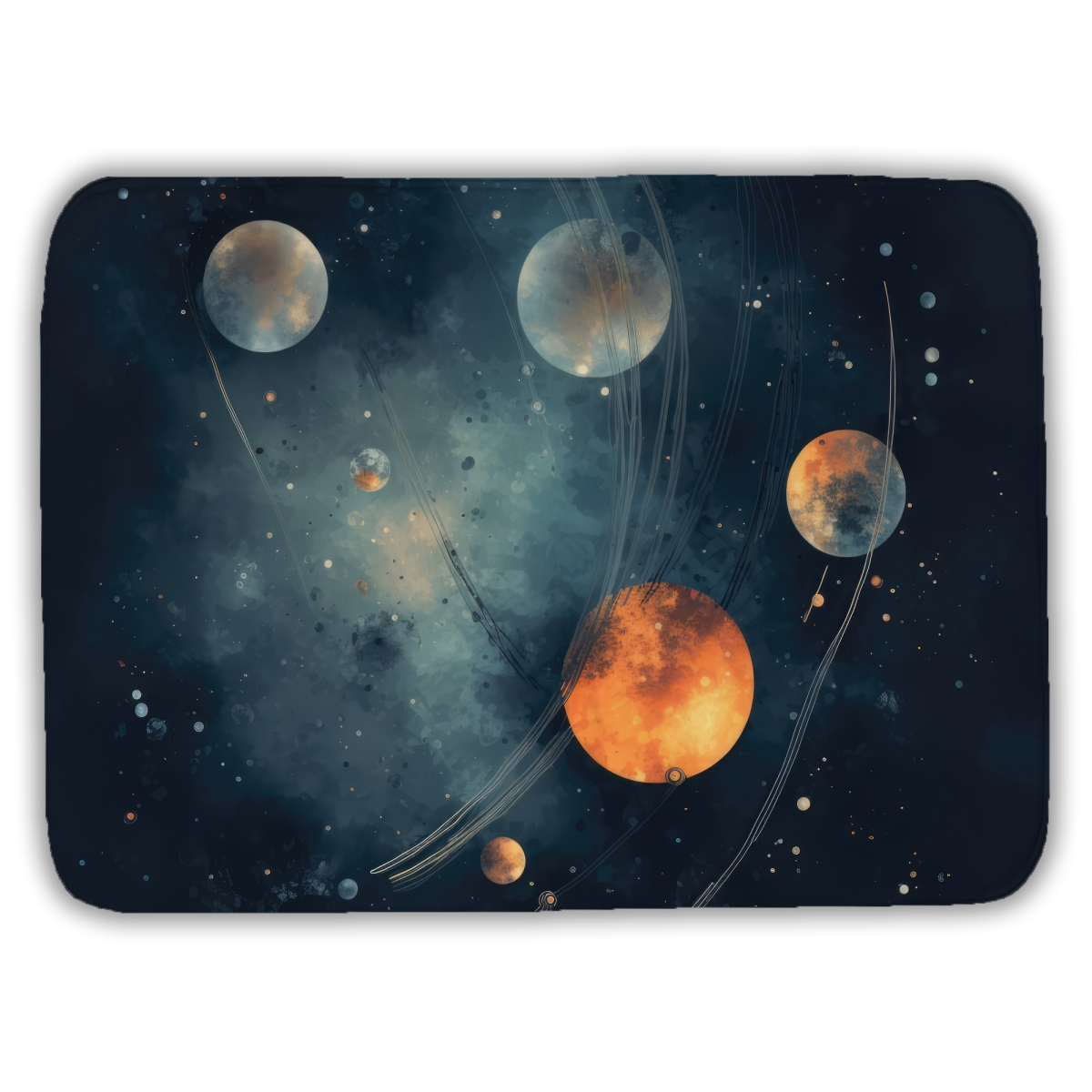 C1BM1724DT65EK 17 x 24 in. Deep Exploration Orange Bath Mat - Stylish Home Decor