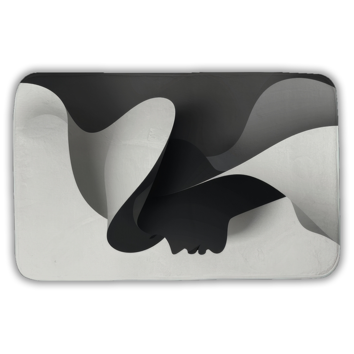 C1BM2134AHU9PK 21 x 34 in. Duality Bath Mat - Black & White Home Decor Essential